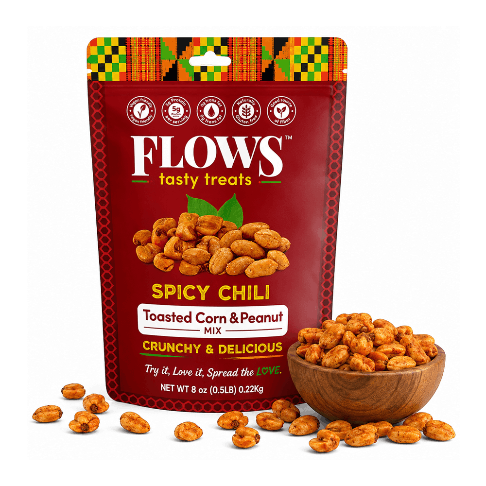 Toasted Corn and Peanut Mix Spicy Chili